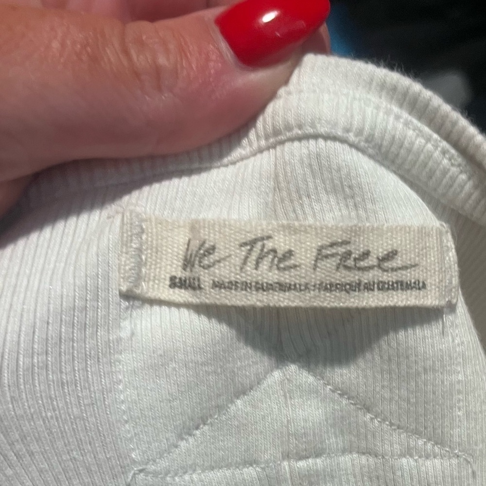 Free people small ivory shirt top - Picture 2 of 3